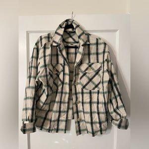 Zara plaid shacket size xs